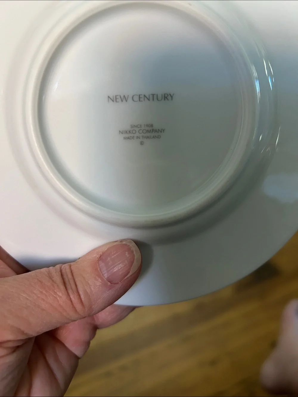 Nikko New Century Classic Orbit White Textured Ceramic Saucer Plate - Set of 2